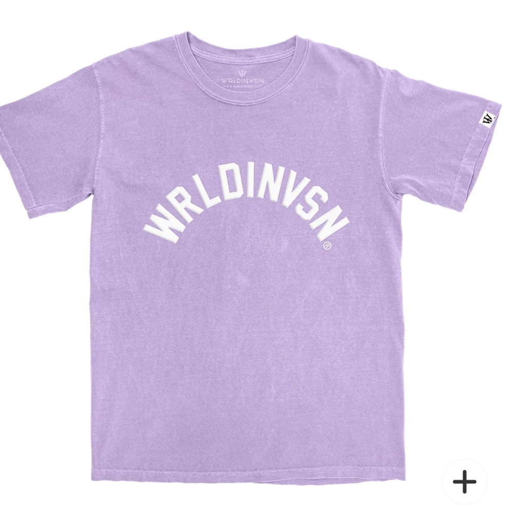 WRLDINVSN Curve Logo Tee NEW